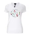 Armani Jeans T-shirt With Round Neck And Short Sleeves In White