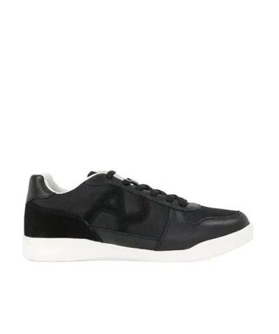 Armani Jeans Tie Casual Sports Shoes In Black