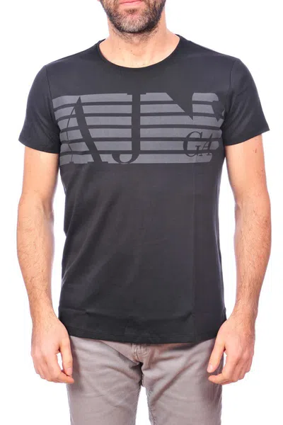Armani Jeans Logo T-shirt In Black