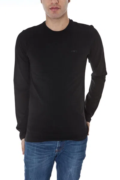 Armani Jeans Topwear In Black