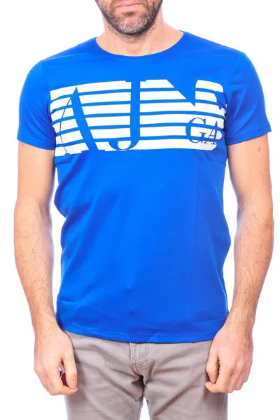 Armani Jeans Logo T-shirt In Blue