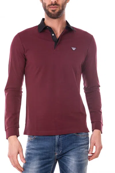 Armani Jeans Topwear In Burgundy