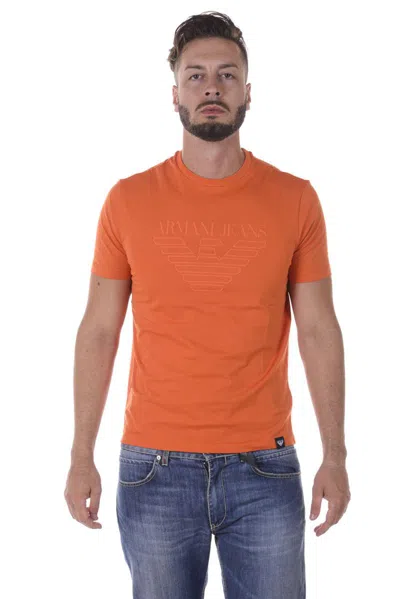 Armani Jeans Topwear In Orange