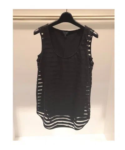 Armani Jeans U-neck Logo Vest In Black