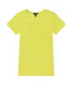 Armani Jeans V-collar Short-sleeved T-shirt In Yellow