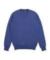 Armani Jeans V-neck Pullover In Blue
