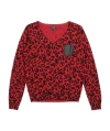 Armani Jeans V-neck Sweater In Red