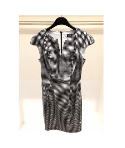 Armani Jeans V-neck Zipper Dress In Black