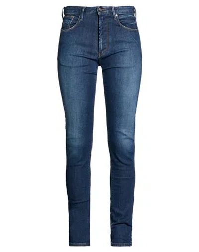 Armani Jeans Woman Jeans Blue Size 28 Cotton, Elastane