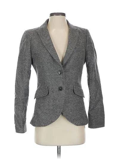 Pre-owned Armani Jeans Wool Blazer Jacket In Gray