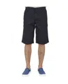 Armani Jeans Zipper Opening And Closing Shorts In Black