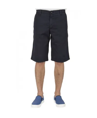 Armani Jeans Zipper Opening And Closing Shorts In Black