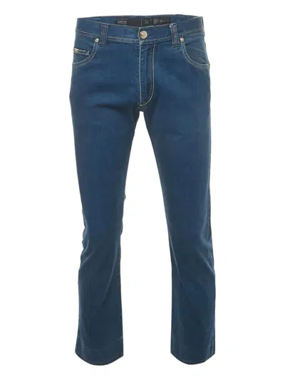 Pre-owned Armani Vintage Five-pocket Denim Jeans In Blue