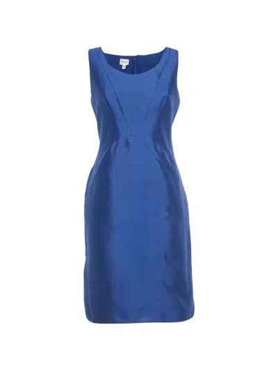 Pre-owned Armani Vintage Sheath Mini Dress In Blue
