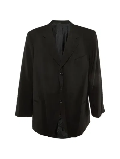 Pre-owned Armani Vintage Single-breasted Blazer In Black