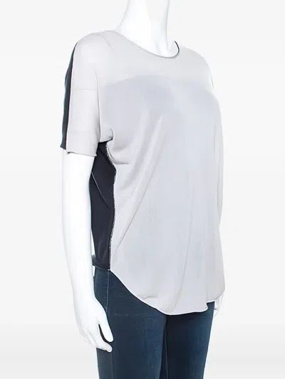 Pre-owned Armani Vintage Two-tone T-shirt