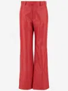 Armarium Tito Leather Pants In Red