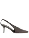 Armarium Evelina Leather Slingback In Brown