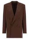 Armarium Chocolate Wool Amedeo Blazer In Brown