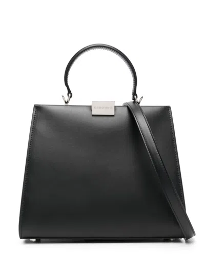 Armarium Anna Small Leather Handbag In Grey
