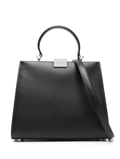 Armarium Anna Small Leather Handbag In Black
