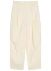Armarium Ariele Barrel-leg Stretch-linen Trousers In Neutral