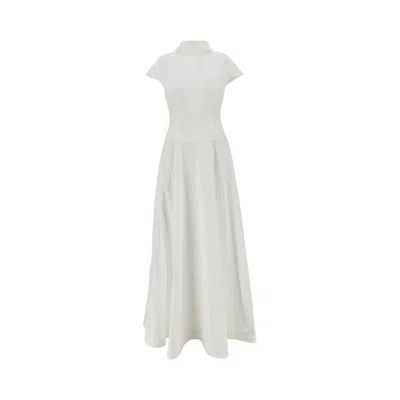 Armarium 'arielle' Poplin Long Dress In White