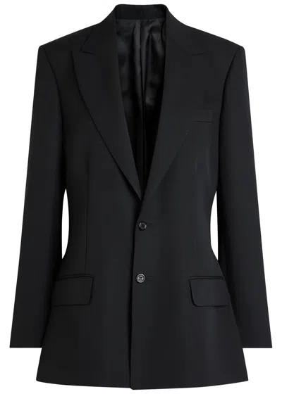Armarium Armida Belted Wool Blazer In Black