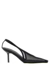 Armarium 75mm Evelina Mesh Slingback Pumps In Black