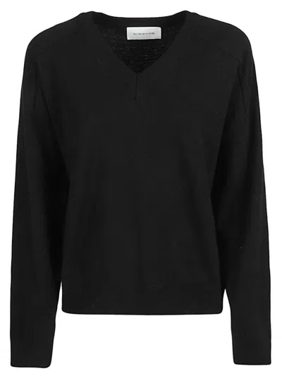 ARMARIUM WOMEN BLACK V-NECK SWEATER, XS LUXURY SWEATERS & KNITWEAR FOR WOMEN DARVEYS