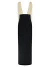 Armarium V-neck Maxi Dress In Black