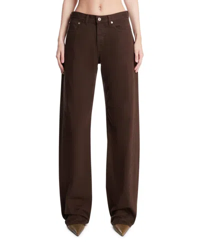 Armarium Brown Diletta Jeans In Brown Marrone   #3d322d