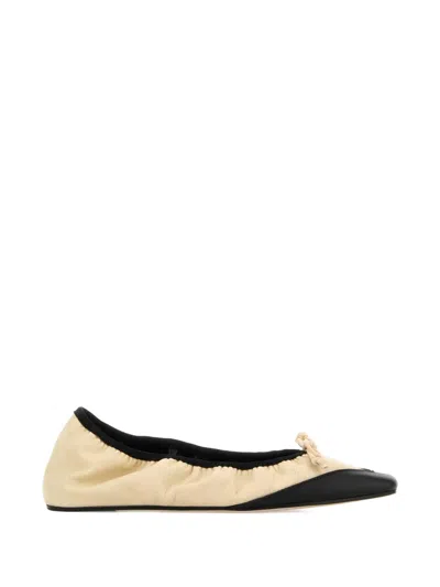 Armarium Ivory Nappa Leather Camilla Ballerinas In Neutral