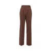 Armarium 'celia' High-rise Wool Trousers In Brown