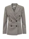 Armarium Double-breasted Wool Jacket In Gray