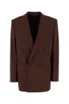 Armarium Chocolate Wool Amedeo Blazer In Brown