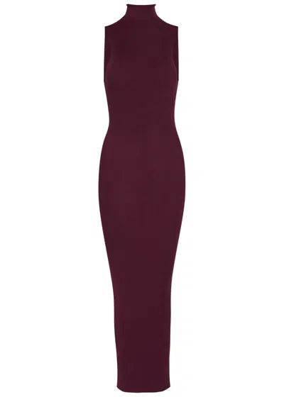 Armarium Cosima Fine-knit Midi Dress In Blue