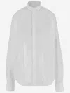 Armarium White Stretch Poplin Oversize Lavinia Shirt In White