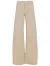 Armarium White Cotton Denim Jeans In Neutrals