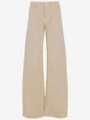 Armarium White Cotton Denim Jeans In White