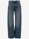 Armarium Washed Denim Jeans With Classic Five-pocket Design In Blue