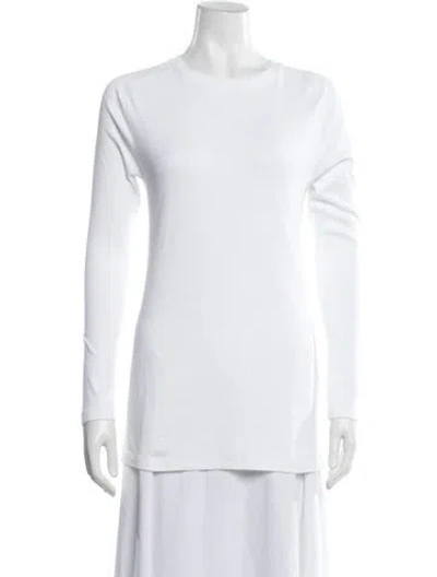 Pre-owned Armarium Crew Neck Long Sleeve T-shirt In White