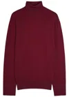 Armarium Edna Wool-blend Top In Burgundy