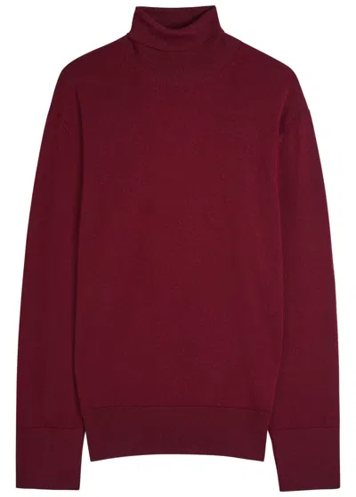 Armarium Edna Wool-blend Top In Burgundy