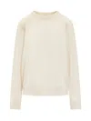 Armarium Enni Cashmere Crewneck Sweater In White