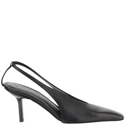 Armarium Evelina Leather Slingback In Black