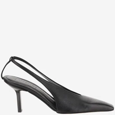 Armarium Evelina Leather Slingback In Black