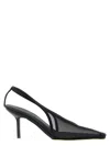 Armarium 75mm Evelina Mesh Slingback Pumps In Animal Print
