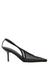 Armarium 75mm Evelina Mesh Slingback Pumps In Black
