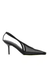 Armarium 75mm Evelina Mesh Slingback Pumps In Black